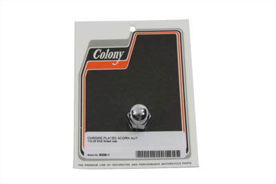Colony Chrome Acorn Nut Fine 1/4 Inch-24 High-Depth Thread - Pack of 5