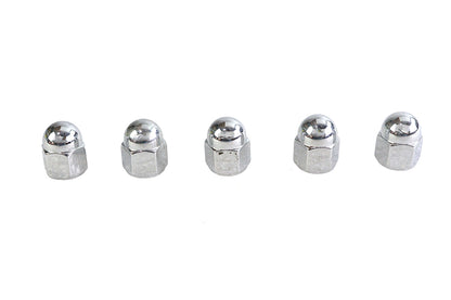 Colony Chrome Acorn Nut Fine 1/4 Inch-28 Thread - Pack of 5