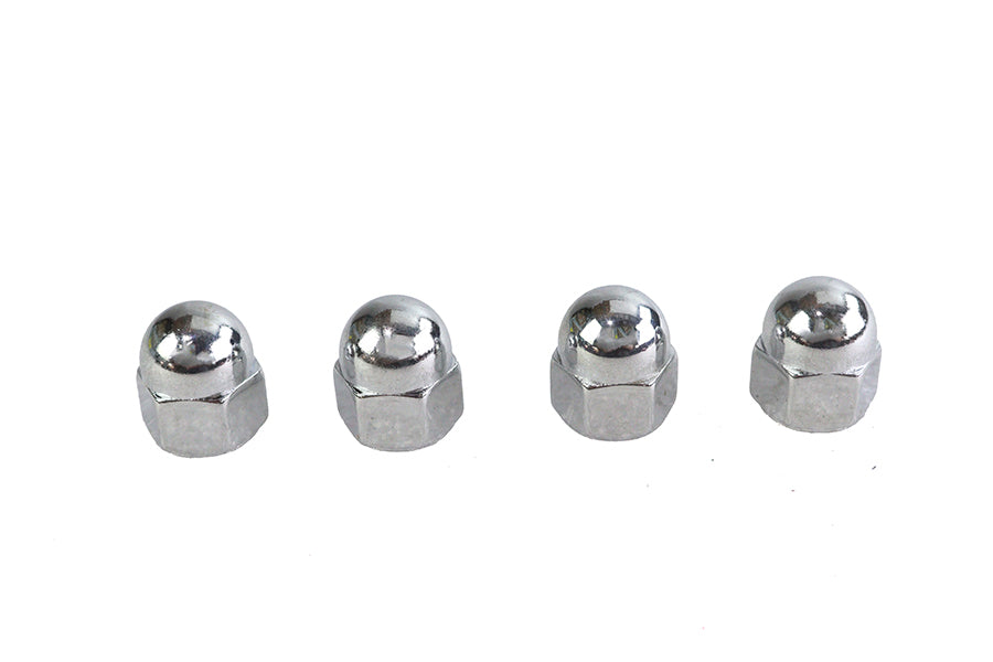 Colony Chrome Acorn Nut Fine 5/16 inch-24 Thread, Pack of 4