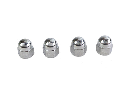Colony Chrome Acorn Nut Fine 5/16 inch-24 Thread, Pack of 4