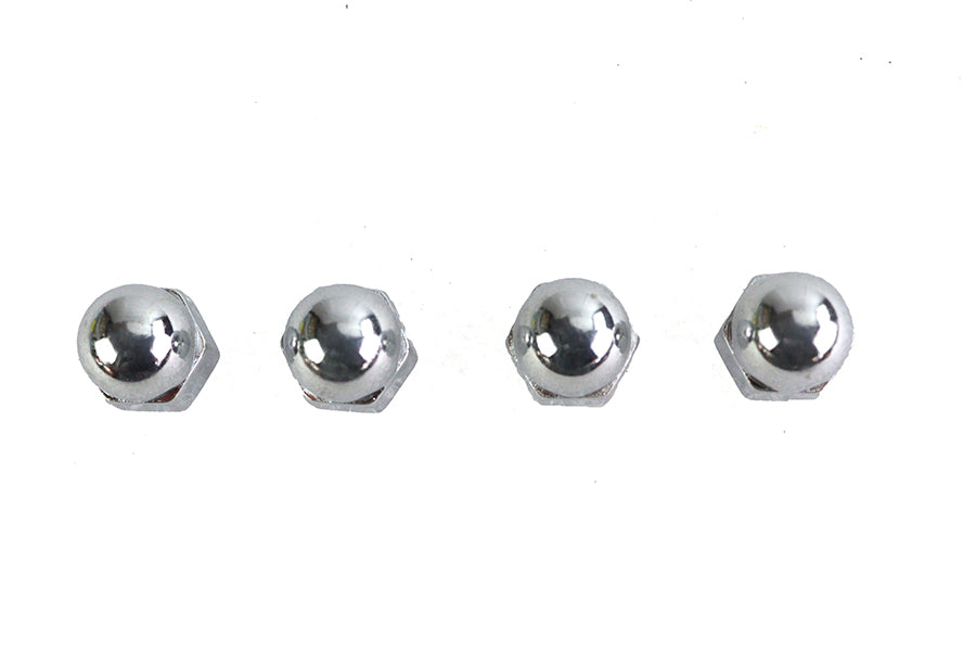 Colony Chrome Acorn Nut Fine 5/16 inch-24 Thread, Pack of 4