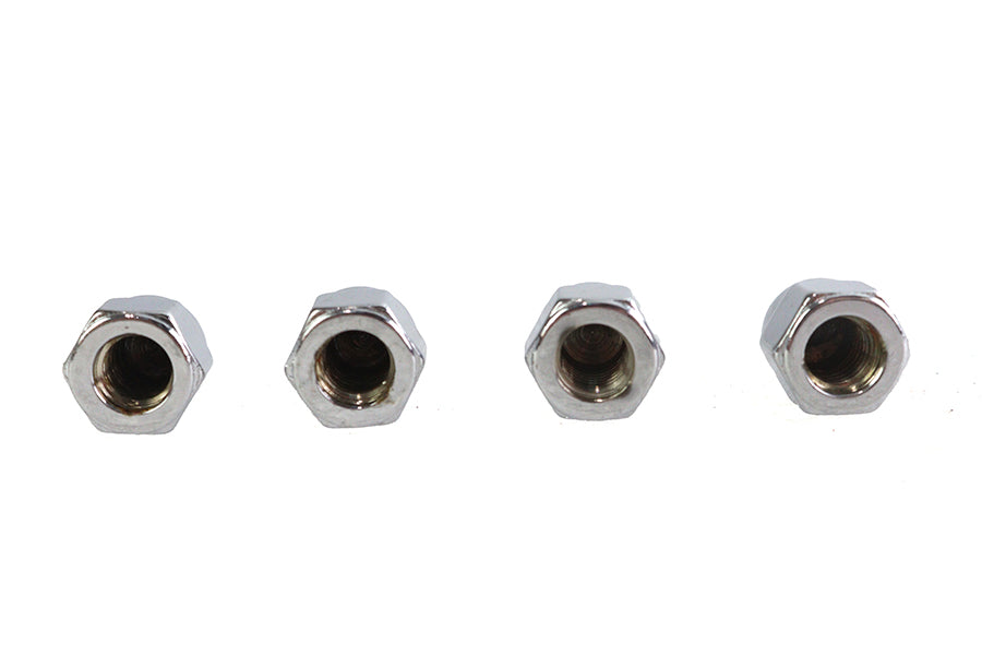 Colony Chrome Acorn Nut Fine 5/16 inch-24 Thread, Pack of 4