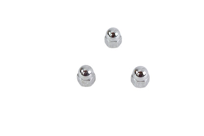 Colony Chrome Acorn Nut Fine 3/8 Inch-24 Thread, Pack of 3