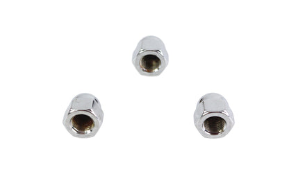 Colony Chrome Acorn Nut Fine 3/8 Inch-24 Thread, Pack of 3
