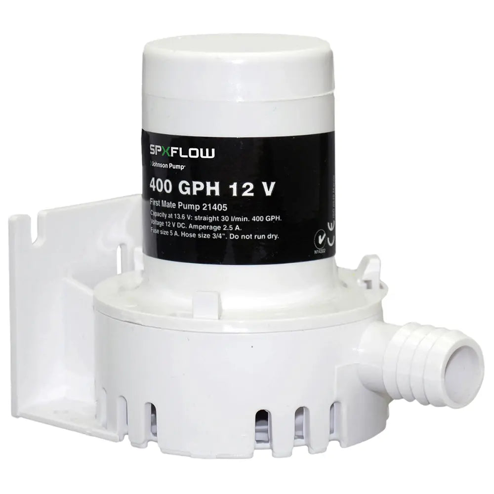 Johnson Pump 400 GPH 12V Bilge Pump with Barbed Port - JP-21405