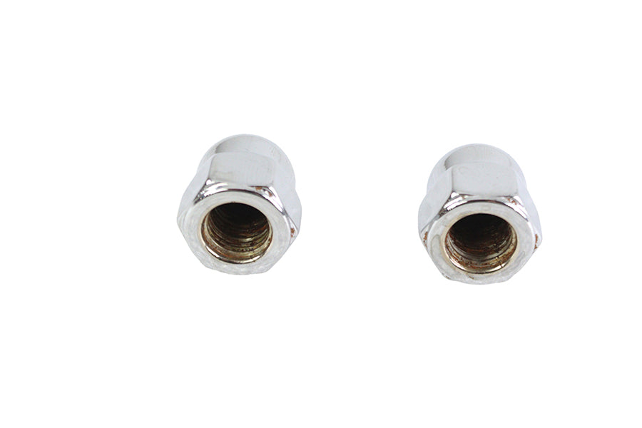 Colony Chrome Acorn Nut Set Fine 7/16 inch-20 Thread, Pack of 2