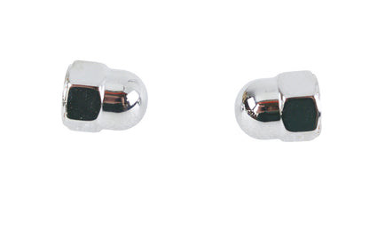 Colony Chrome Acorn Nut Set Fine 7/16 inch-20 Thread, Pack of 2