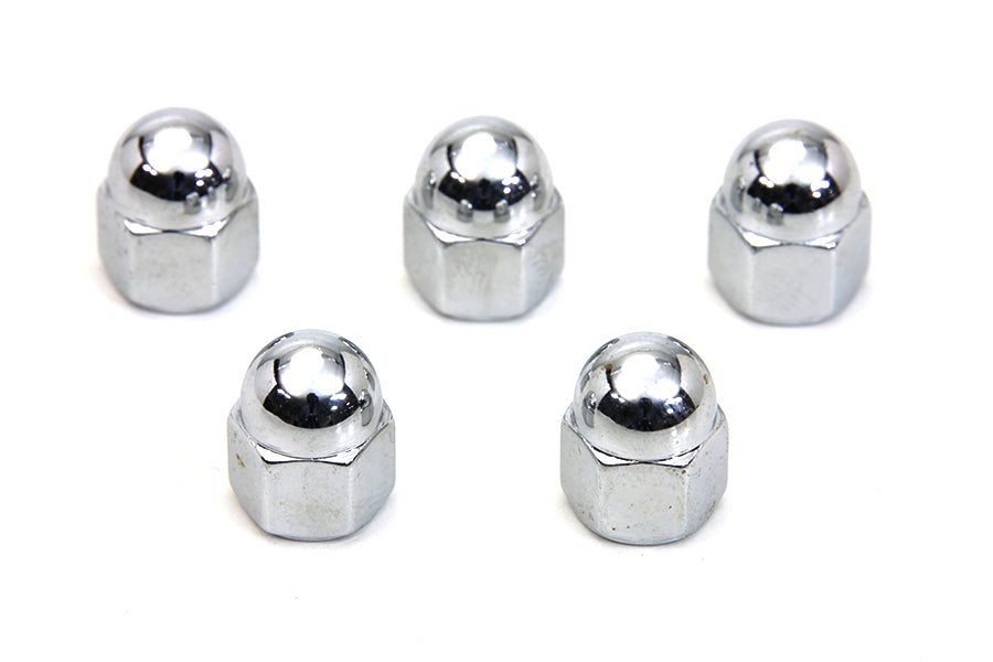 Colony Chrome Acorn Nut 1/4 inch-20 Coarse Thread - Durable Fastener for Automotive and Machinery Applications