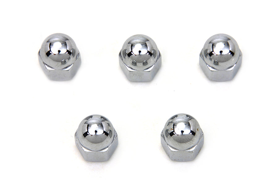 Colony Chrome Acorn Nut 1/4 inch-20 Coarse Thread - Durable Fastener for Automotive and Machinery Applications