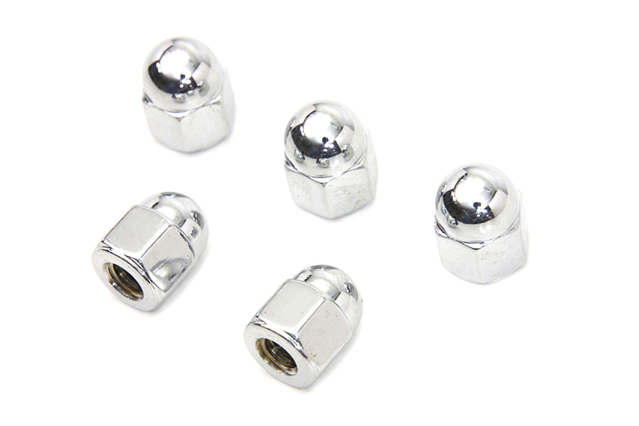 Colony Chrome Acorn Nut 1/4 inch-20 Coarse Thread - Durable Fastener for Automotive and Machinery Applications