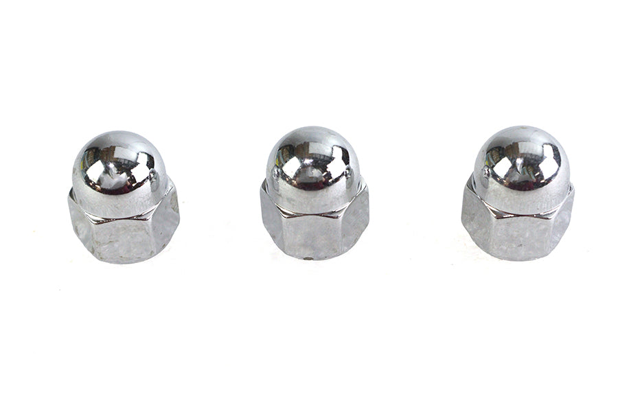 Colony Chrome Acorn Nut 3/8 inch-16 Coarse Thread - Durable Fastener for Automotive and Mechanical Applications