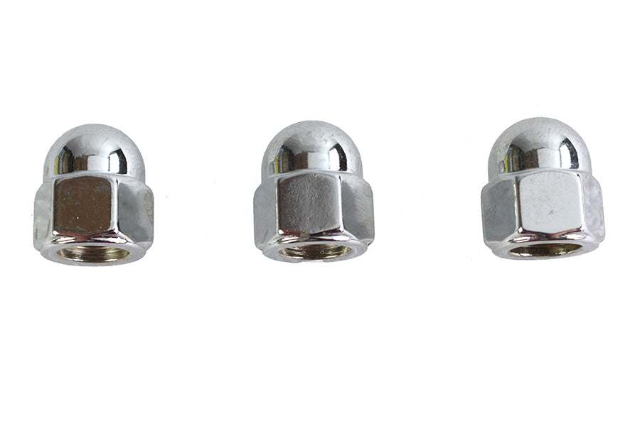 Colony Chrome Acorn Nut 3/8 inch-16 Coarse Thread - Durable Fastener for Automotive and Mechanical Applications