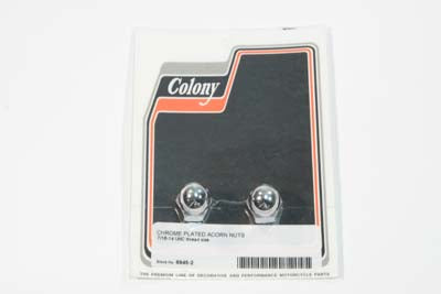 Colony Chrome Acorn Nut 7/16 inch-14 Coarse Thread (Part #40-12)