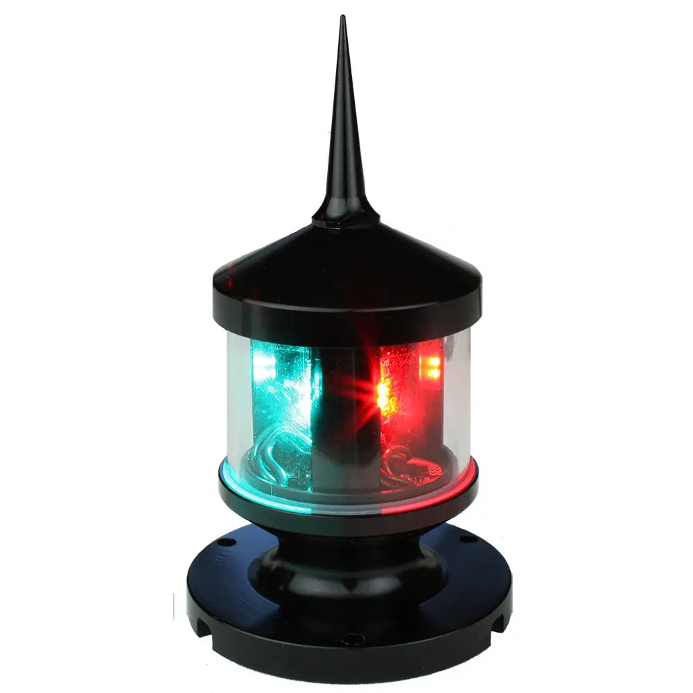 Lunasea Lighting LLB-53BK-01-00 Tri-Color Anchor and Strobe LED Navigation Light