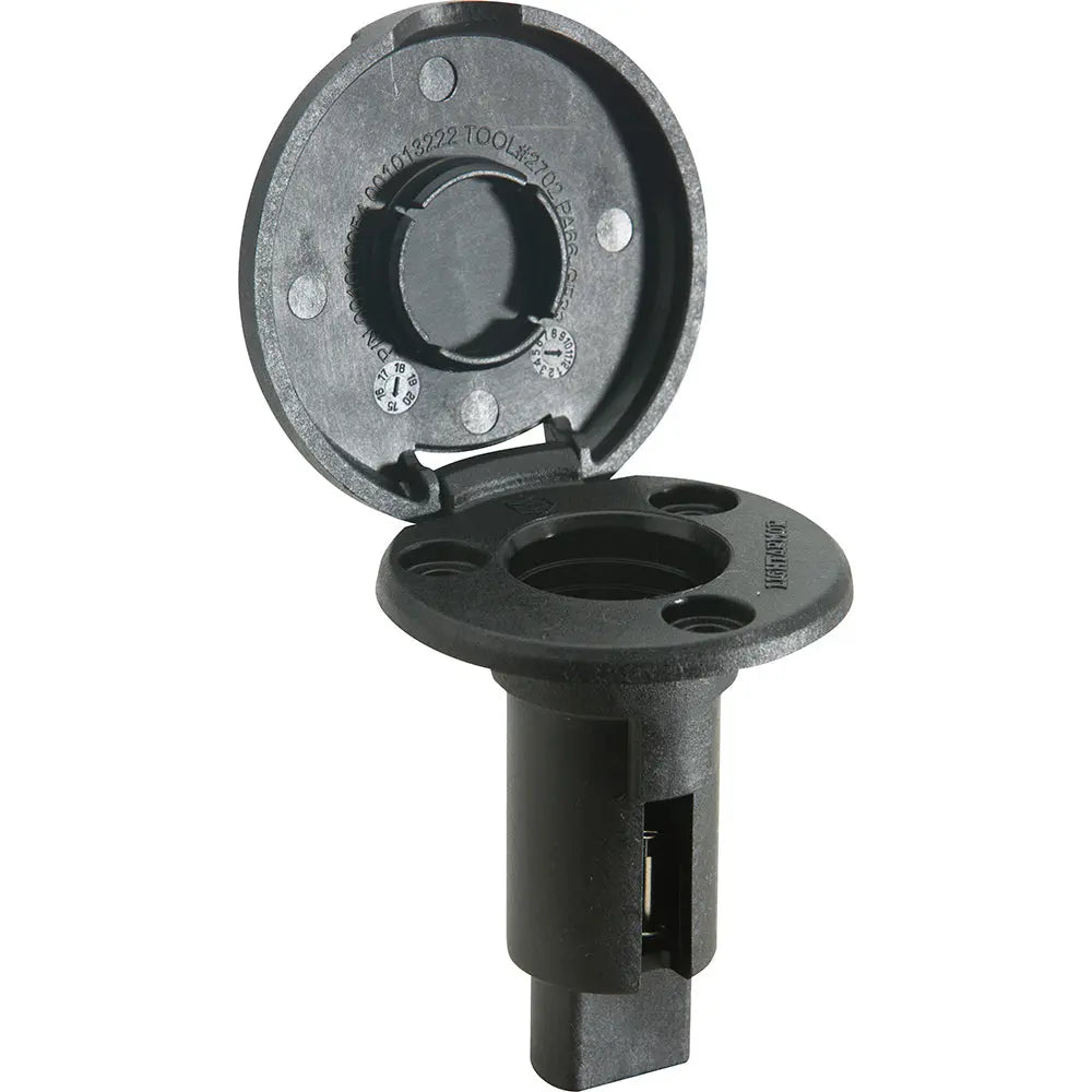 Attwood Marine LightArmor Plug-In Base - 2 Pin Black Round