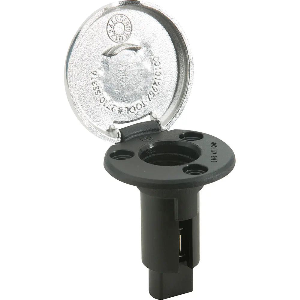 Attwood Marine LightArmor 3-Pin Stainless Steel Round Plug-In Base – Secure Marine Lighting Connection