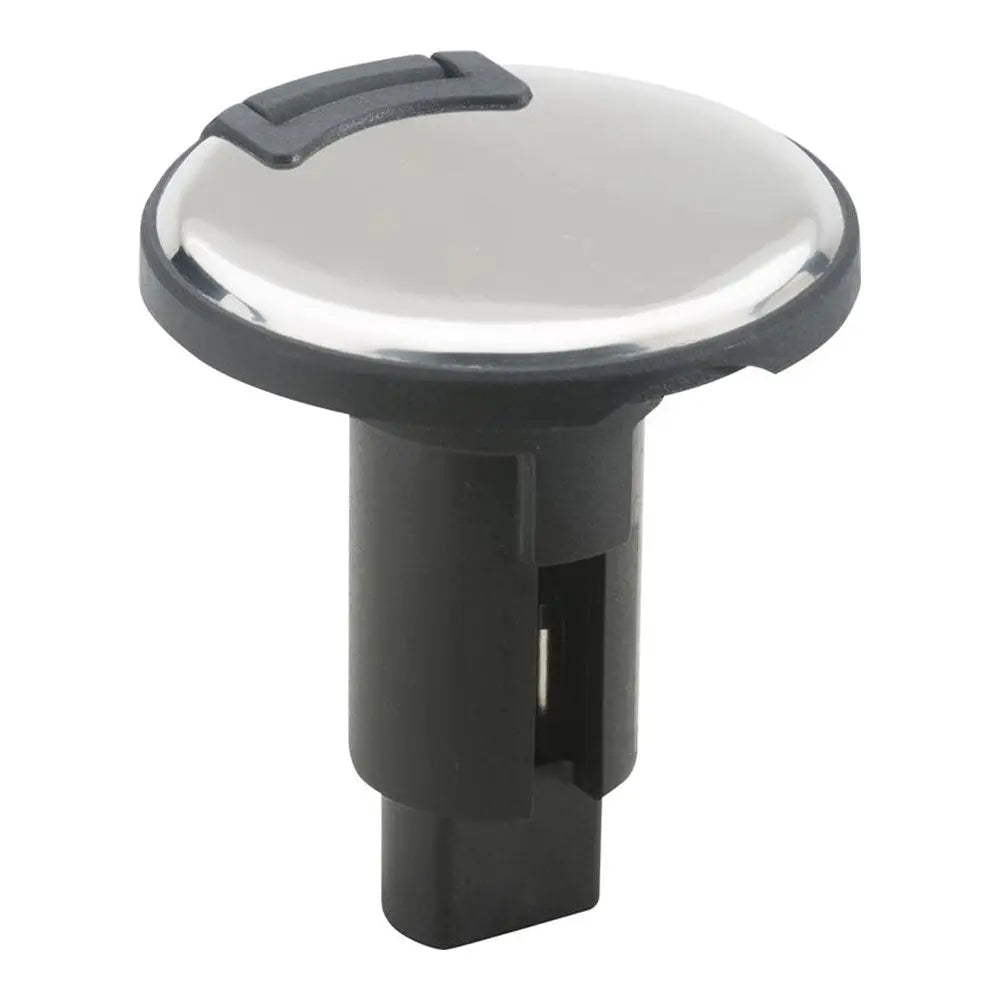 Attwood Marine LightArmor 3-Pin Stainless Steel Round Plug-In Base – Secure Marine Lighting Connection