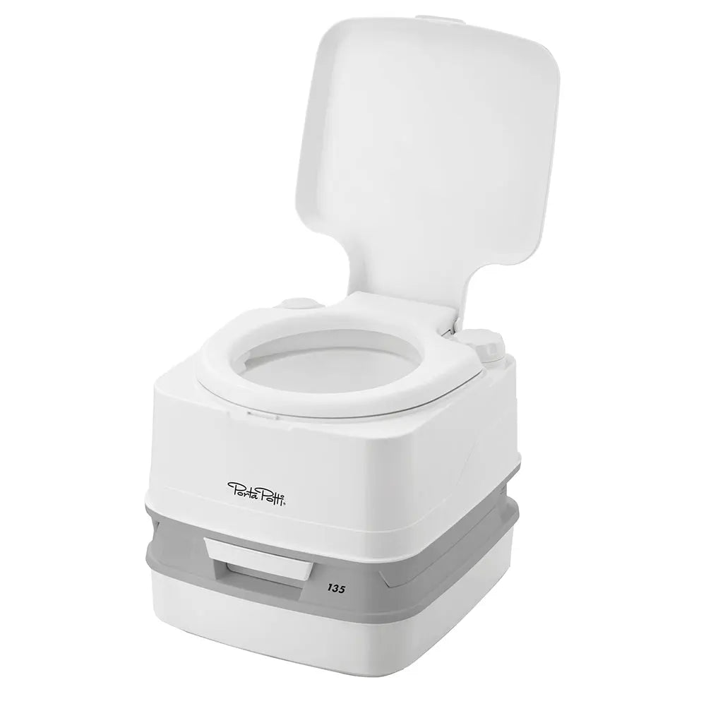 Thetford Marine Porta Potti 135 Marine Toilet with Hold Down Kit – Compact Portable Marine Head