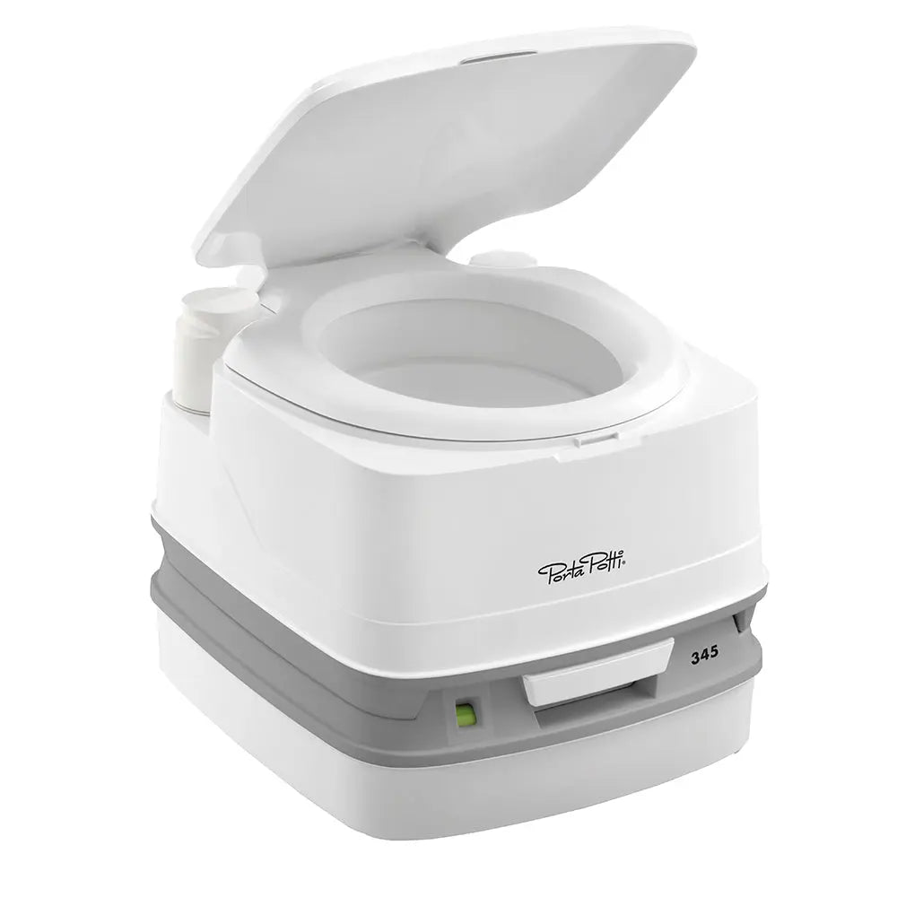 Thetford Marine Porta Potti 345 Marine Toilet - Portable Compact Toilet with High Capacity Waste Tank