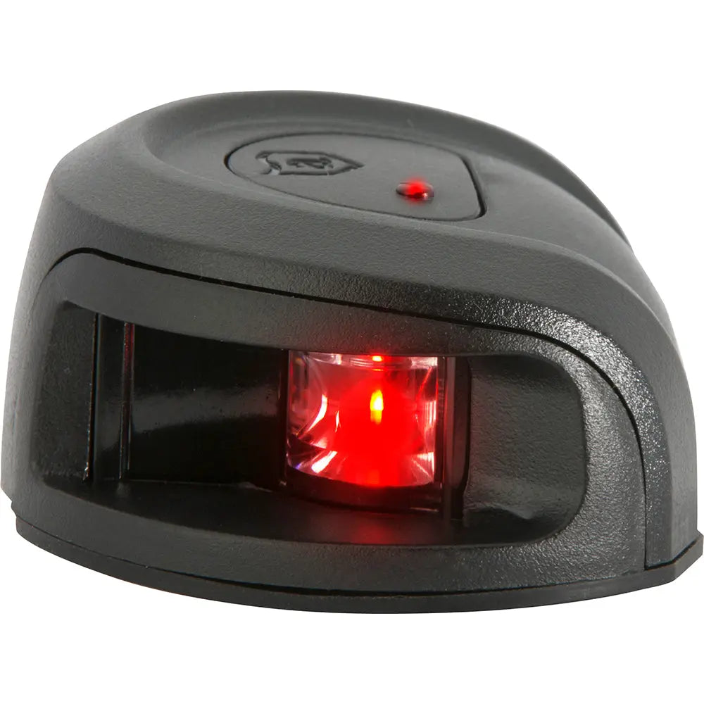 Attwood Marine LightArmor Deck Mount Navigation Light - Black Composite Port (Red) - 2 Nautical Miles
