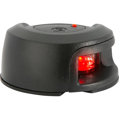 Attwood Marine LightArmor Deck Mount Navigation Light - Black Composite Port (Red) - 2 Nautical Miles