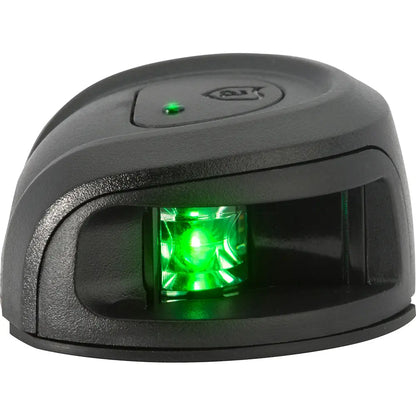 Attwood Marine LightArmor Deck Mount Navigation Light - Black Composite Starboard (Green) - 2 Nautical Miles
