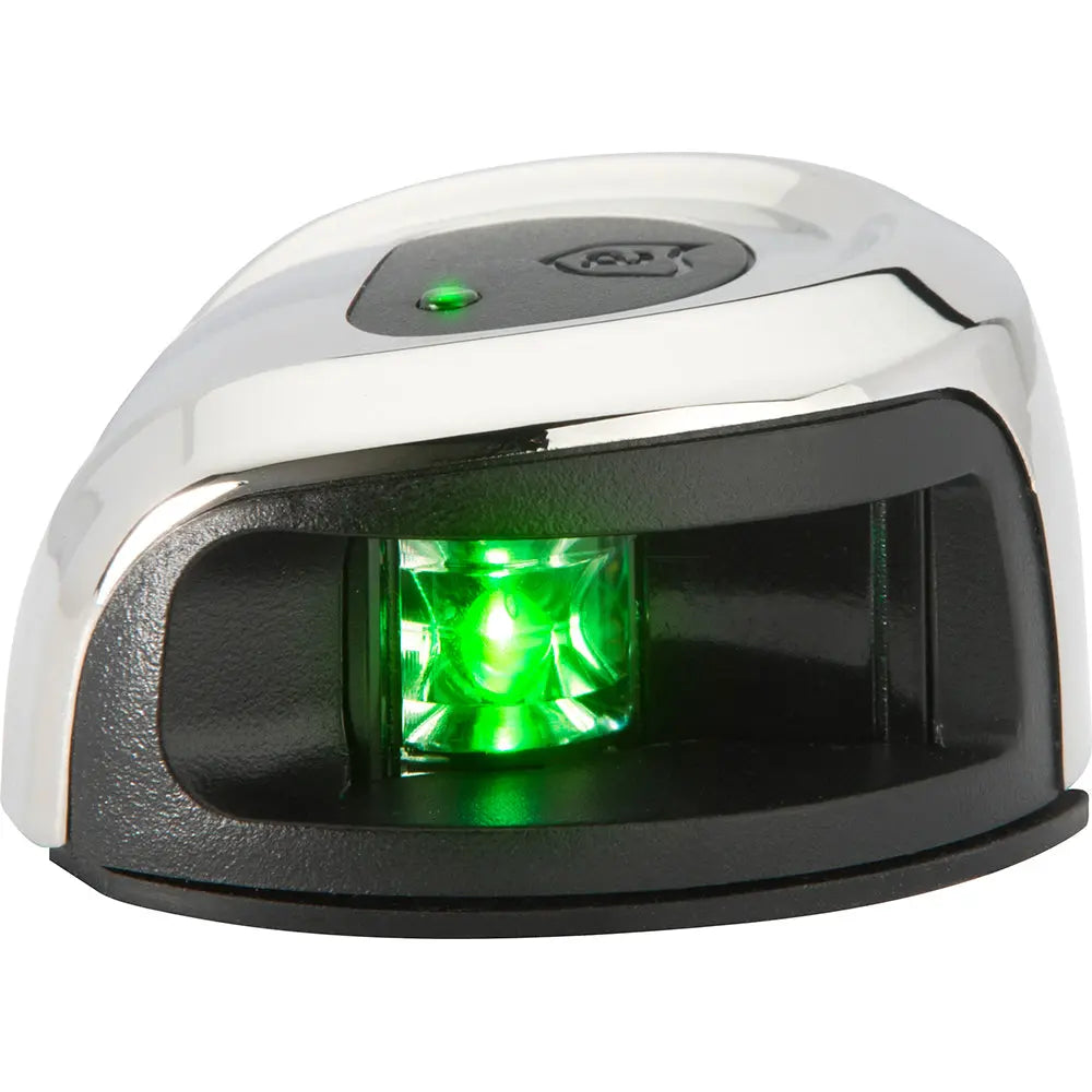 Attwood Marine LightArmor Deck Mount Navigation Light - Stainless Steel Starboard (Green) - 2NM