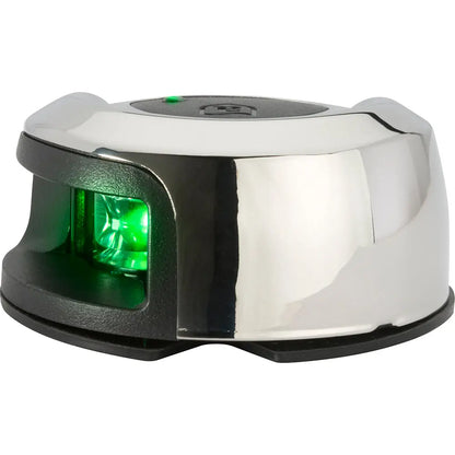 Attwood Marine LightArmor Deck Mount Navigation Light - Stainless Steel Starboard (Green) - 2NM