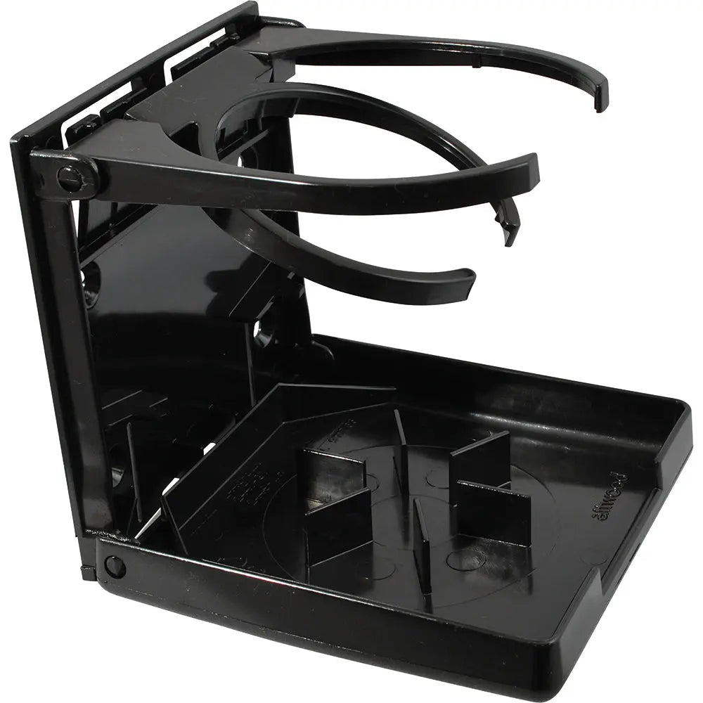 Attwood Marine Fold-Up Drink Holder - Dual Ring, Black (Part #2445-7)