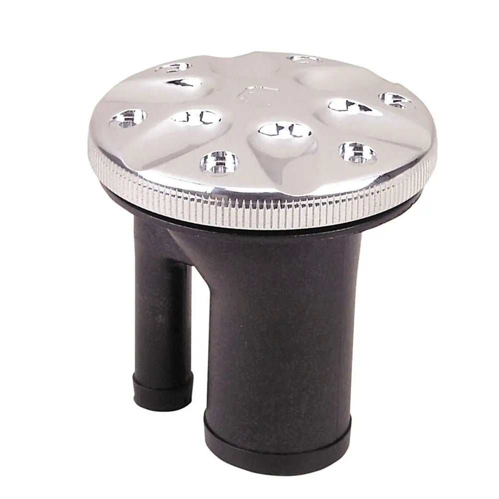 Perko 0591 Vented Fill Cap for 1-1/2 Inch Hose with Straight Neck, Chrome Finish