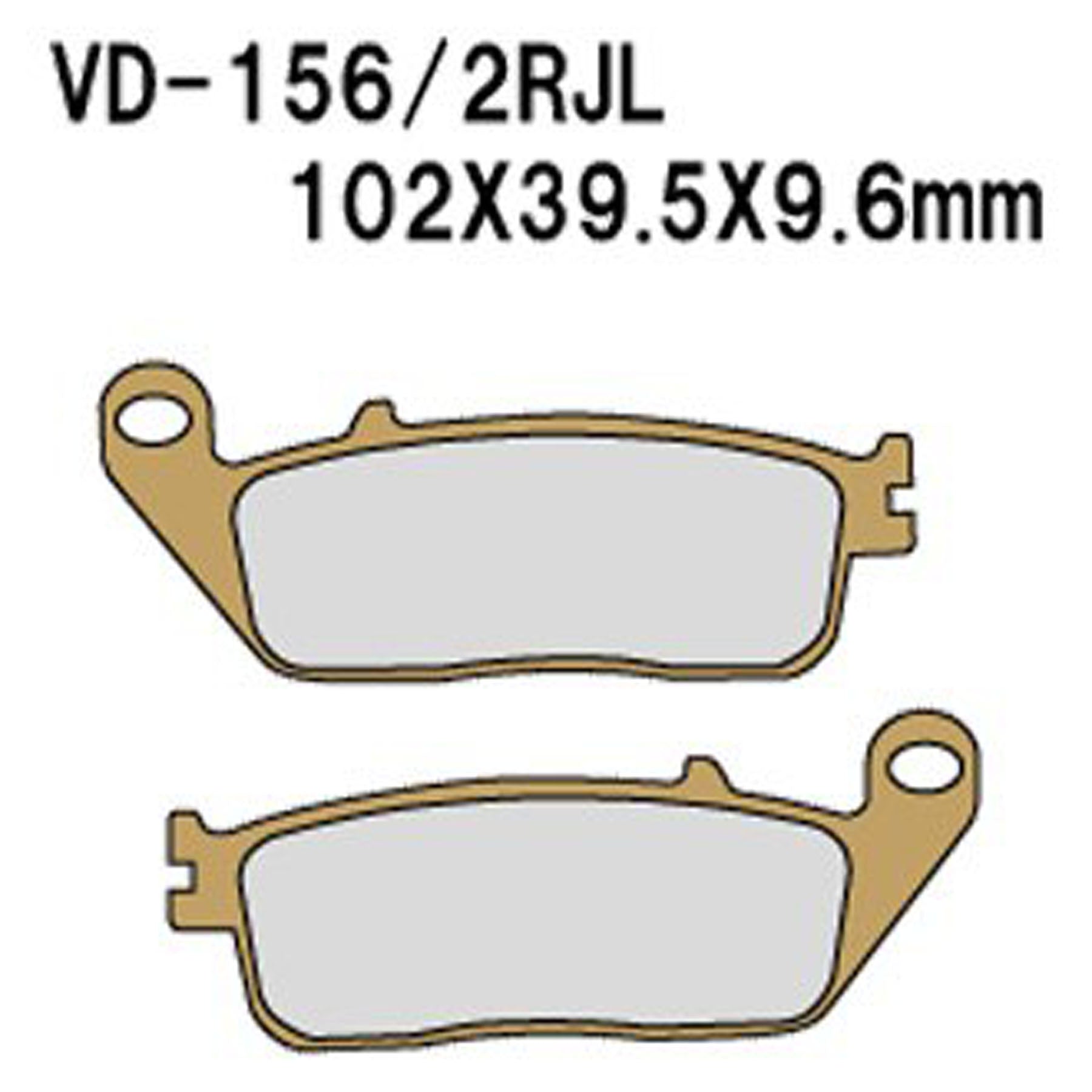 VESRAH VD-156RJL Brake Pads for Reliable Stopping Power