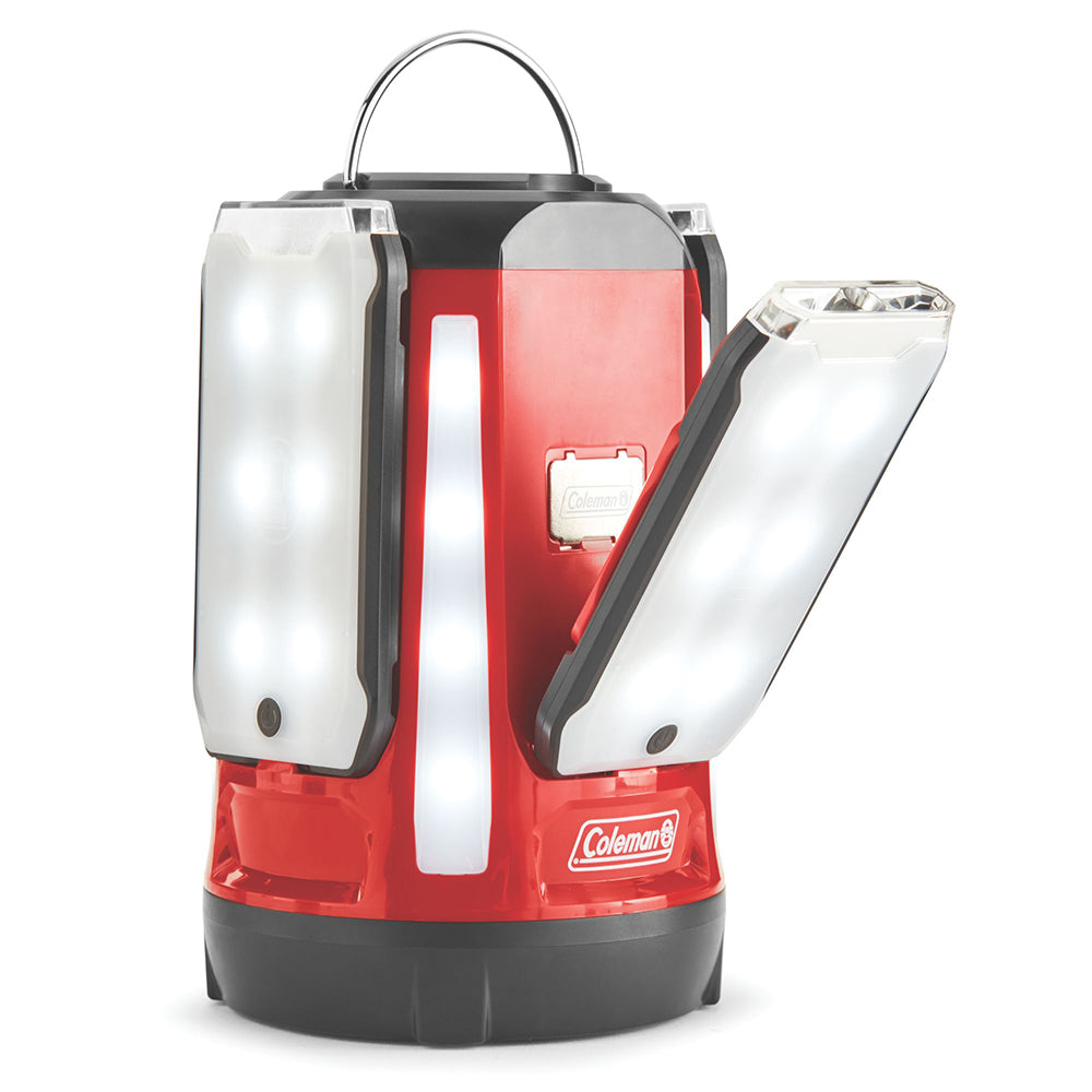 Coleman Quad Pro 800L LED Panel Lantern - Versatile Portable Camping Light with USB Charging