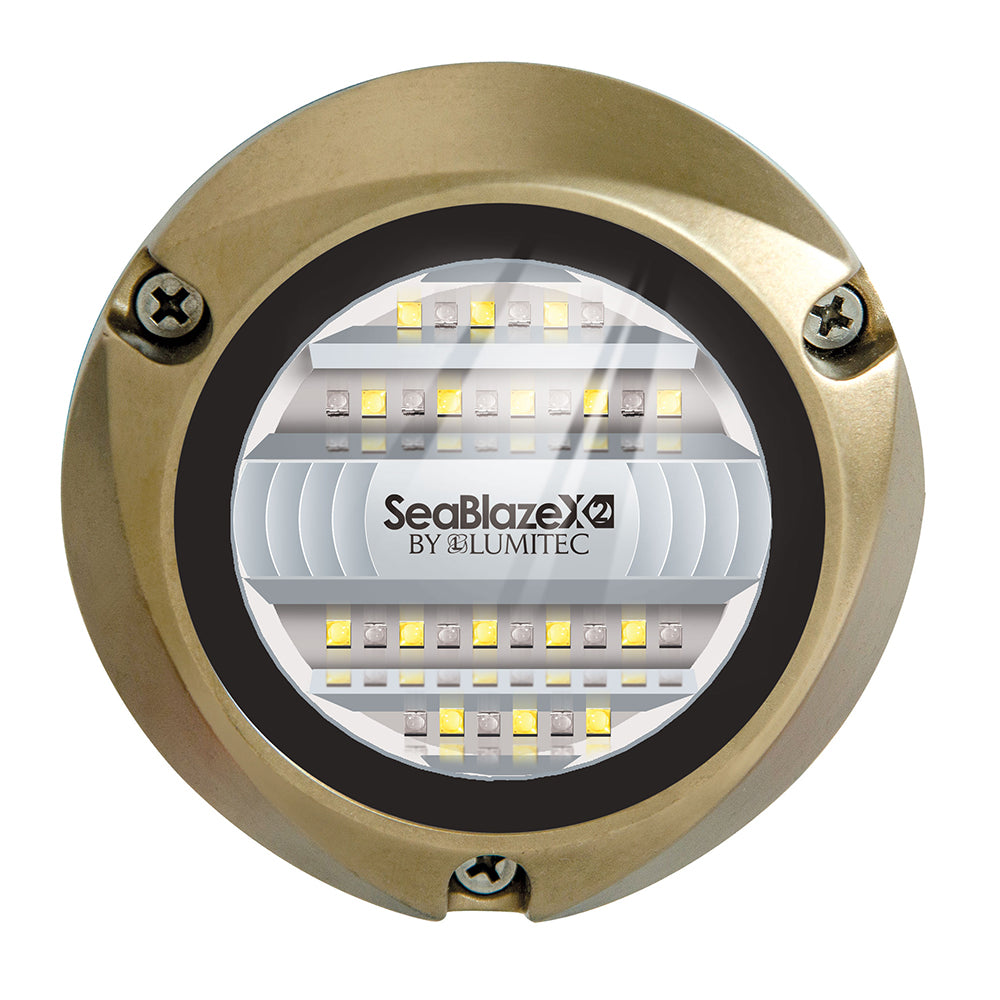 Lumitec SeaBlazeX2 LED Underwater Light - Dual Color White and Blue, 6000+ Lumens
