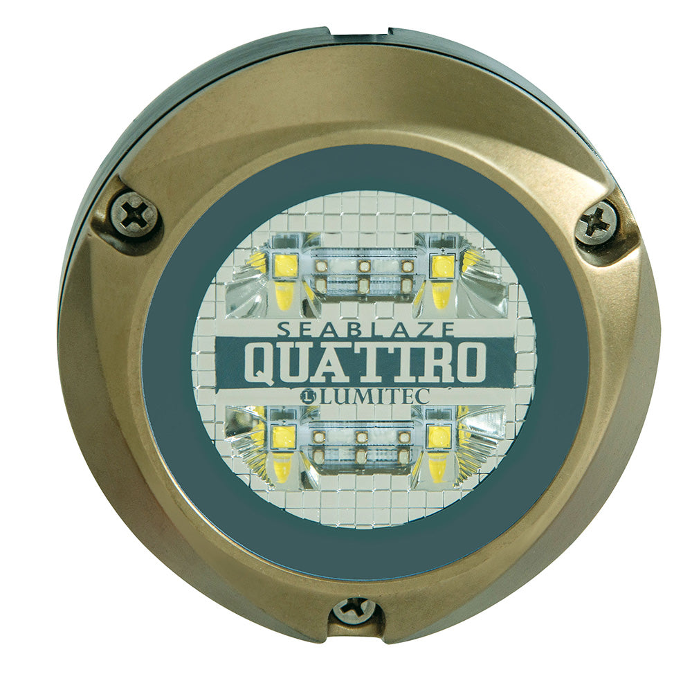 Lumitec Zambezi Quattro Spectrum RGBW Surface Mount Underwater Light – Perfect for Pontoon Boats and Docks
