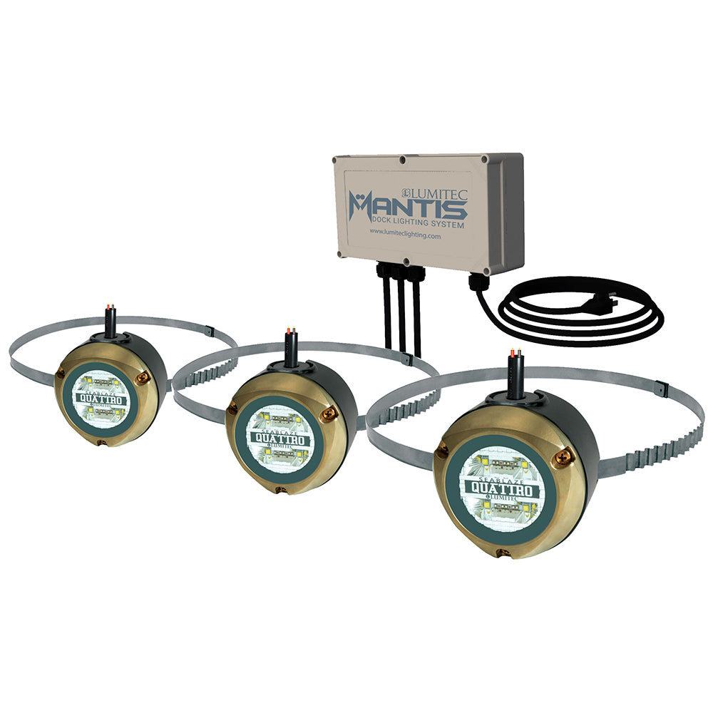 Lumitec Mantis Underwater Dock Lighting System - RGBW Full-Color for Marine-Grade Seawall Illumination