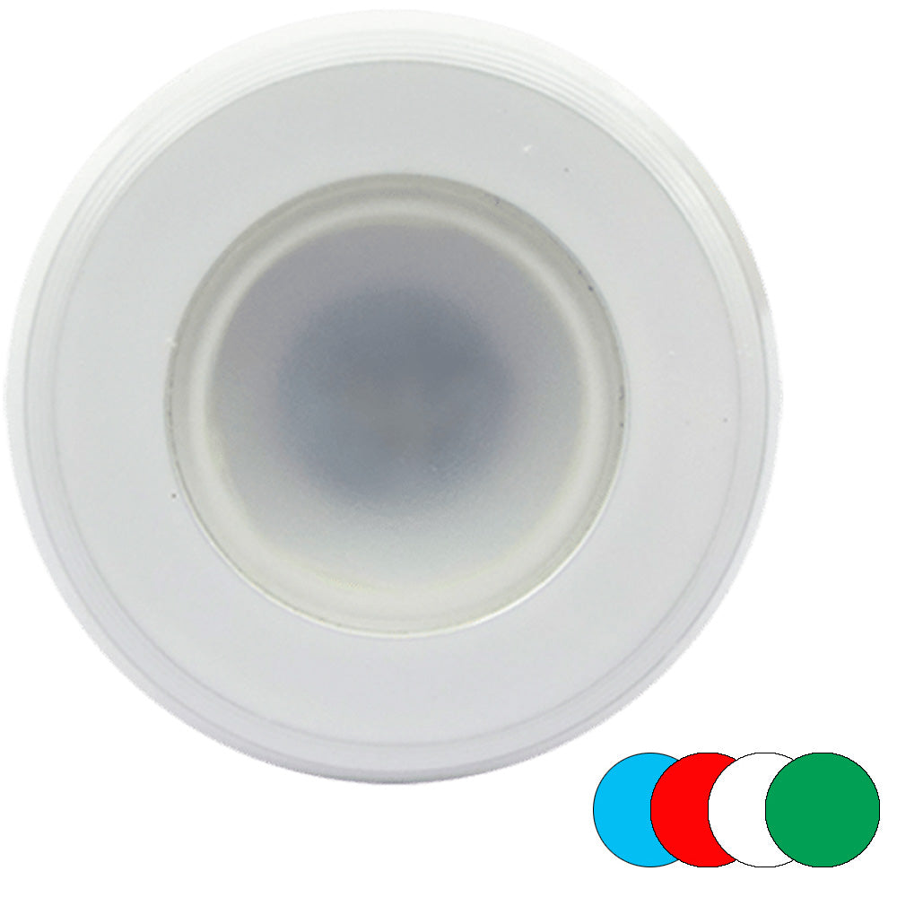 Shadow-Caster LED Lighting SCM-DL-CC-WH Full Color Dimmable Shadow Net Enabled White Powder Coat Down Light