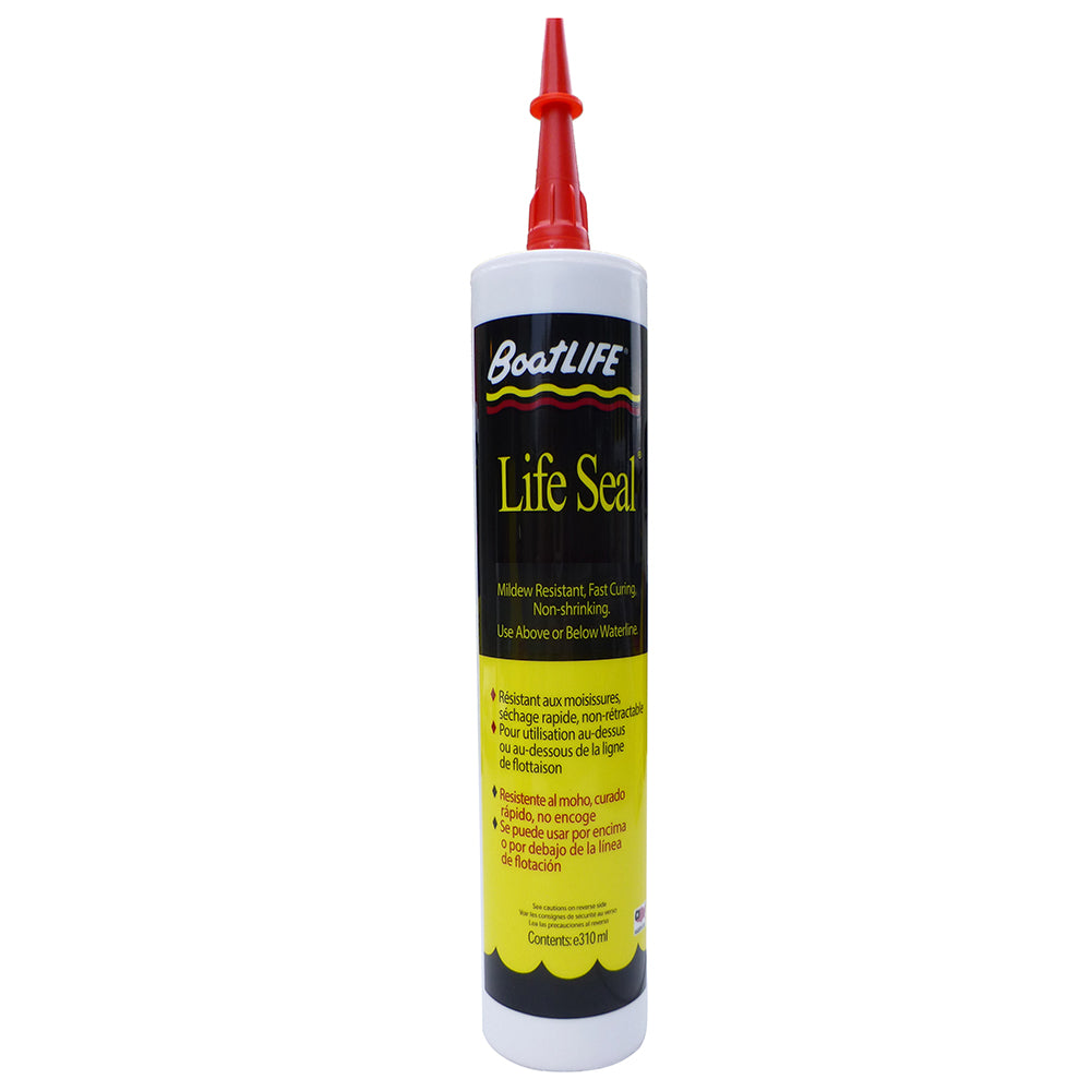 BoatLIFE LifeSeal Sealant Cartridge - Black for Marine Waterproofing and Sealing