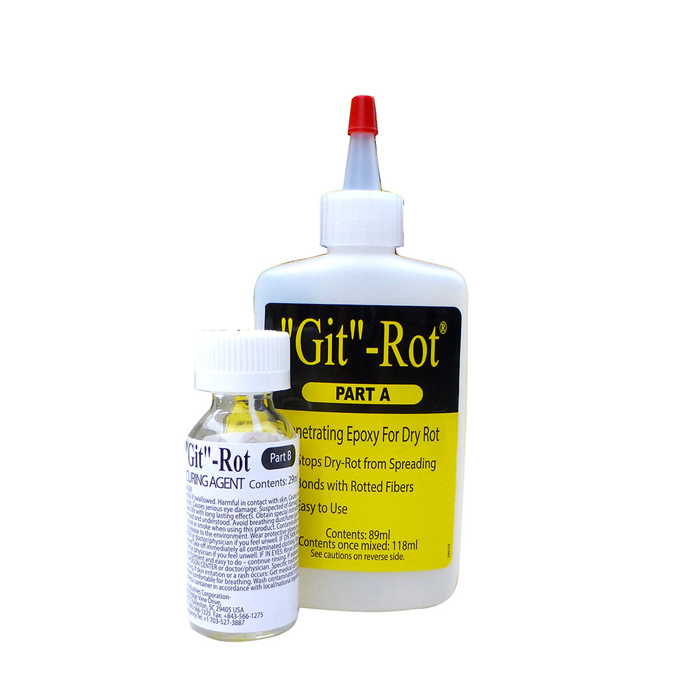 BoatLIFE Git Rot Kit - 4oz Epoxy for Wood and Fiberglass Repair