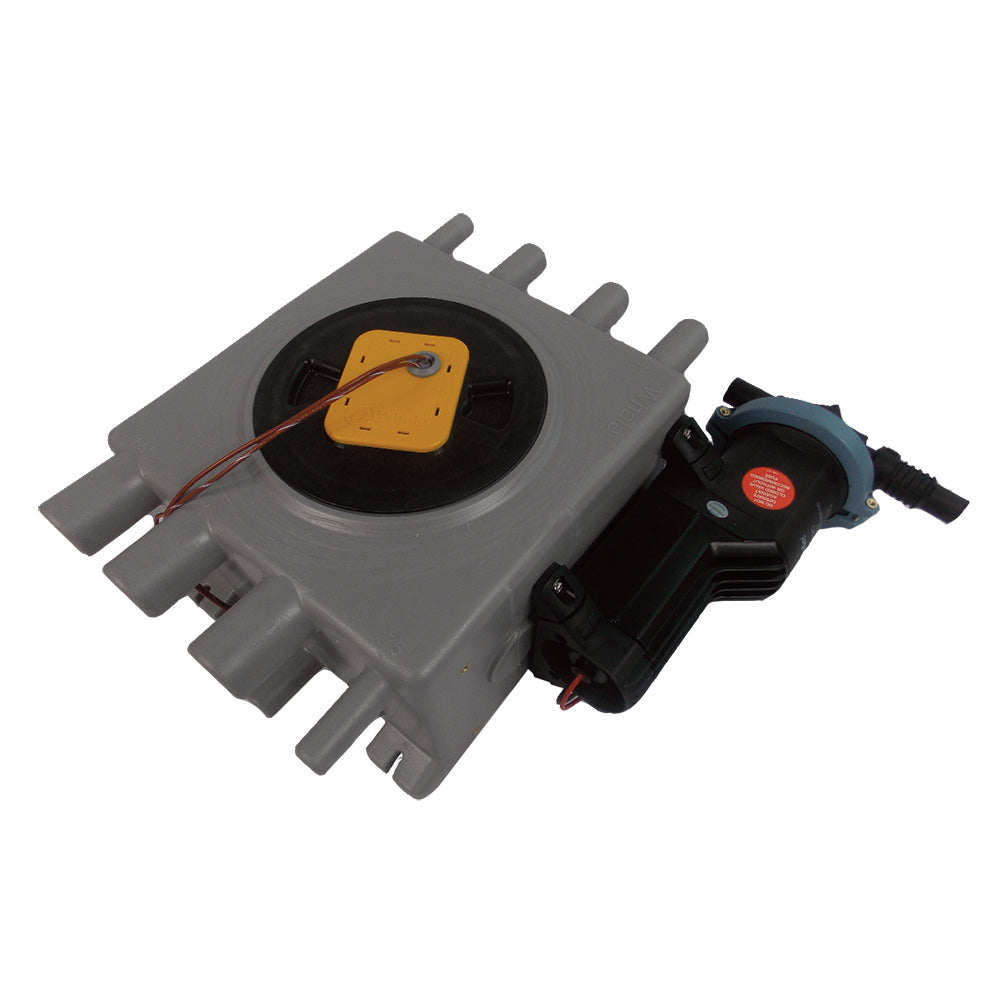 Whale Marine GK1512 Grey Waste Tank with Intelligent Control – Compact Multi-Port Design