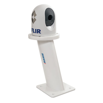 Seaview 12-Inch Aft Leaning Camera Mount - Universal Fit for Raymarine, Flir, and Comnav Models