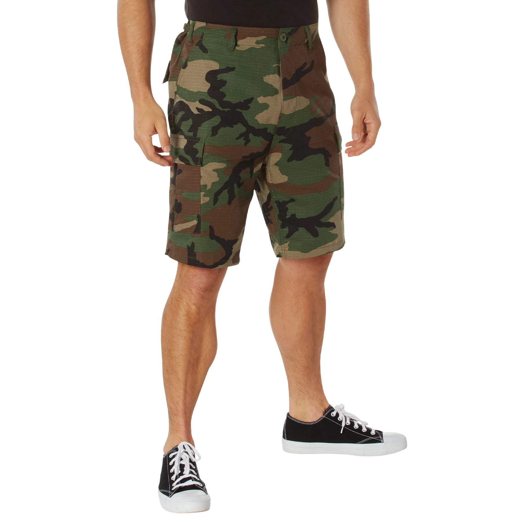 Rothco Rip-Stop BDU Shorts in Woodland Camo, Size 3XL