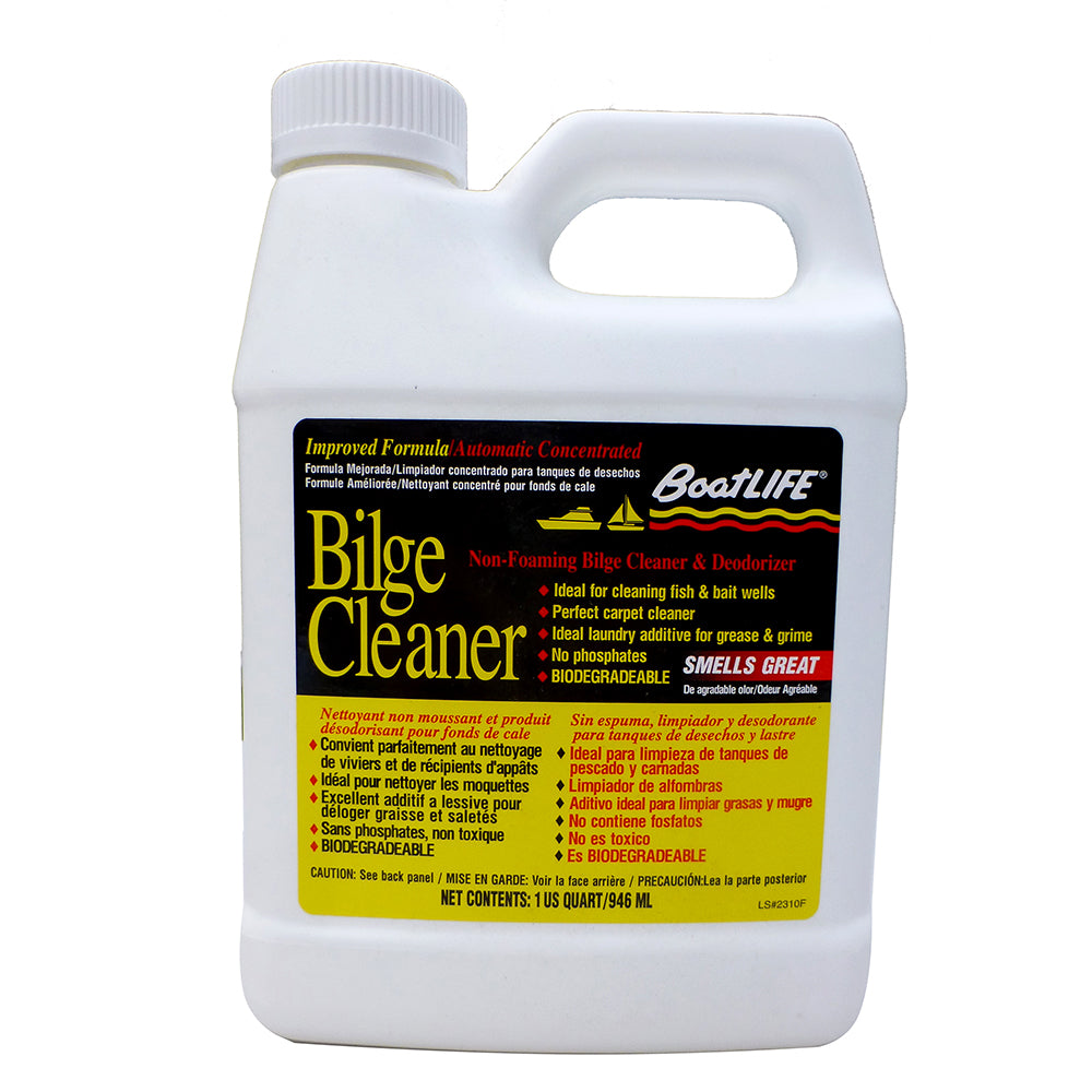 BoatLIFE Bilge Cleaner Quart - Emulsifies Oil, Removes Mold & Mildew, Eco-Friendly Marine Cleaning Solution
