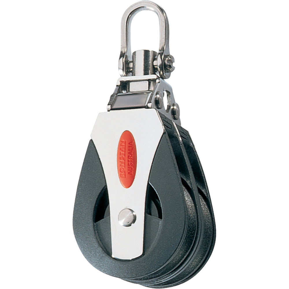 Ronstan Series 40 Double Swivel Head Ball Bearing Block - Lightweight Marine Sheave