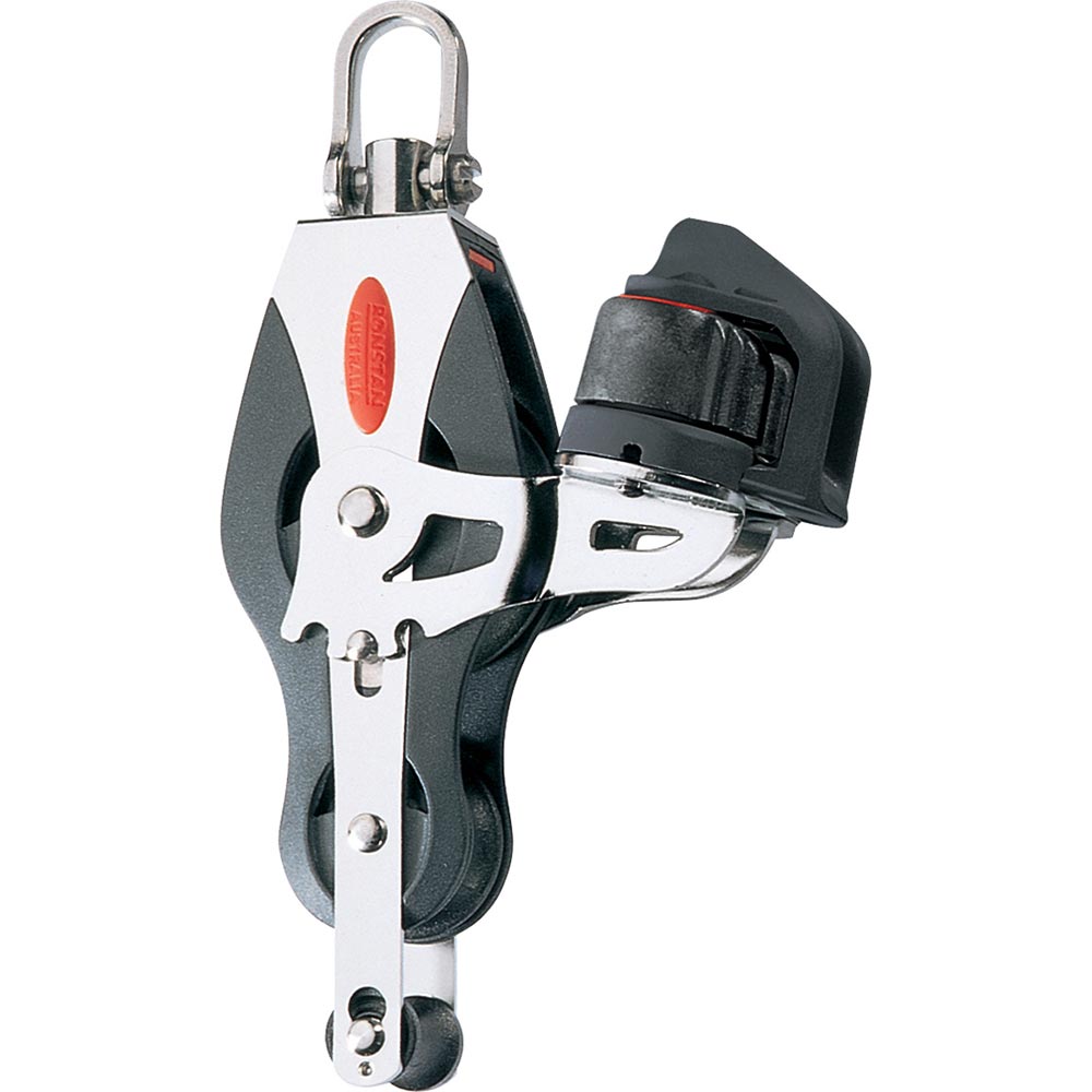 Ronstan Series 40 Ball Bearing Block with Fiddle, Becket, and Cleat - Model RF40530