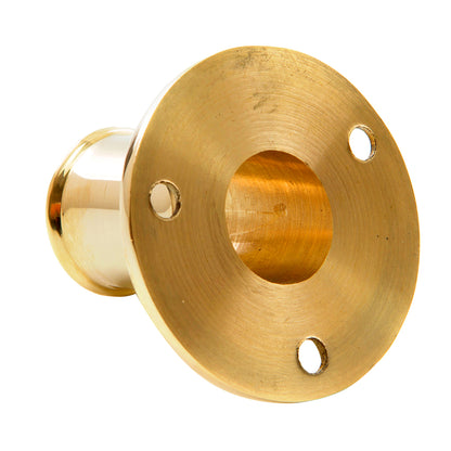 Whitecap Top-Mounted Flag Pole Socket Polished Brass - 3/4 inch ID