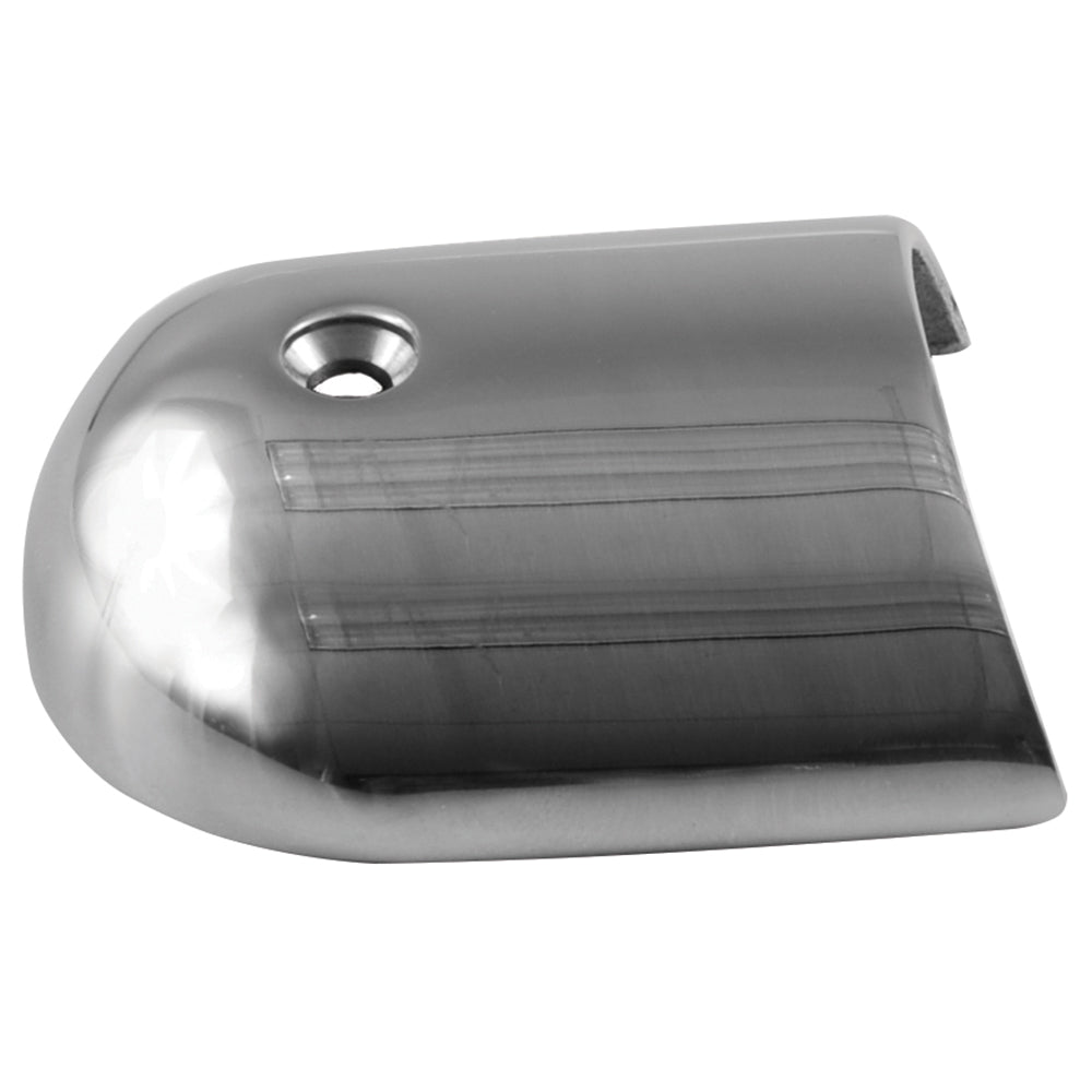 TACO Marine Rub Rail End Cap - 1-7/8 Inch Stainless Steel, Type 316 Polished Finish