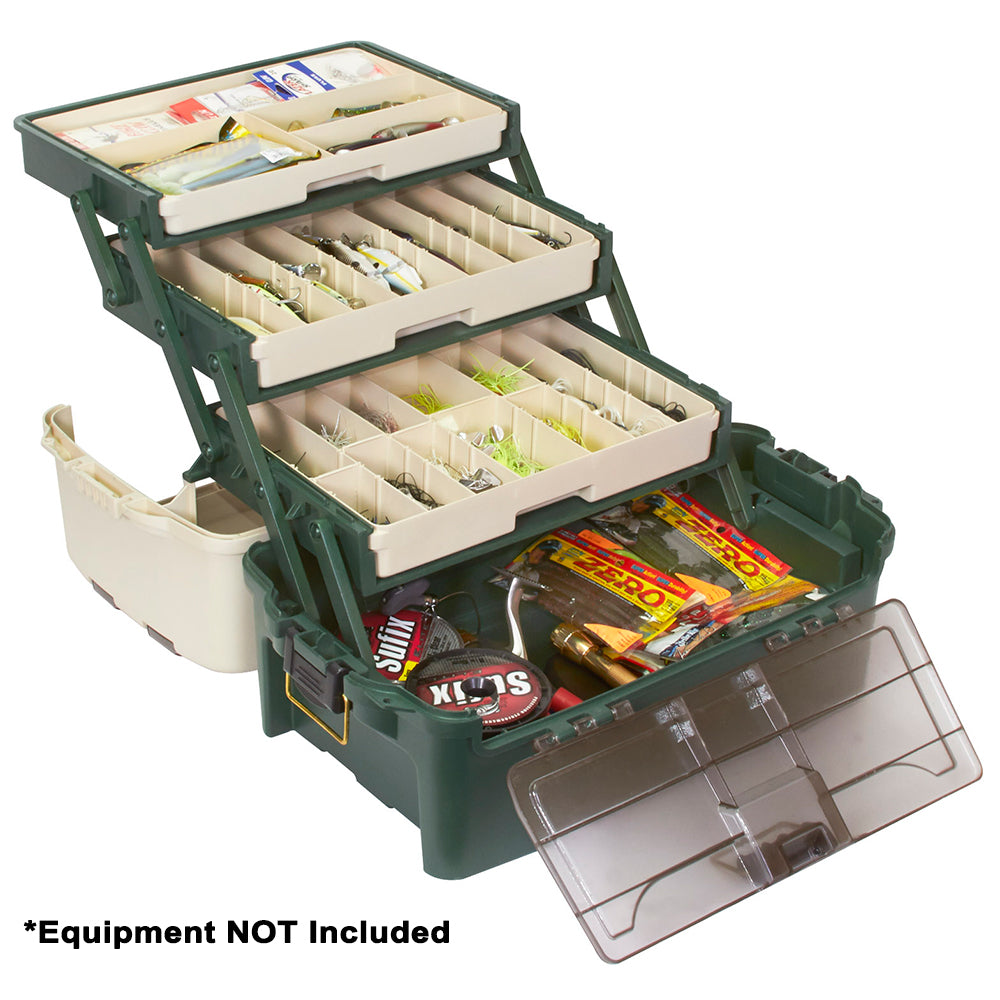 Plano Hybrid Hip 3-Tray Tackle Box - Forest Green, Model 723300