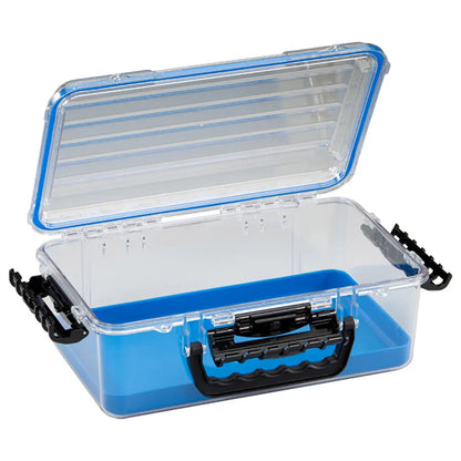 Plano Guide Series Waterproof Case 3700 - Blue and Clear, 13.88 x 9 x 5.13 Inches