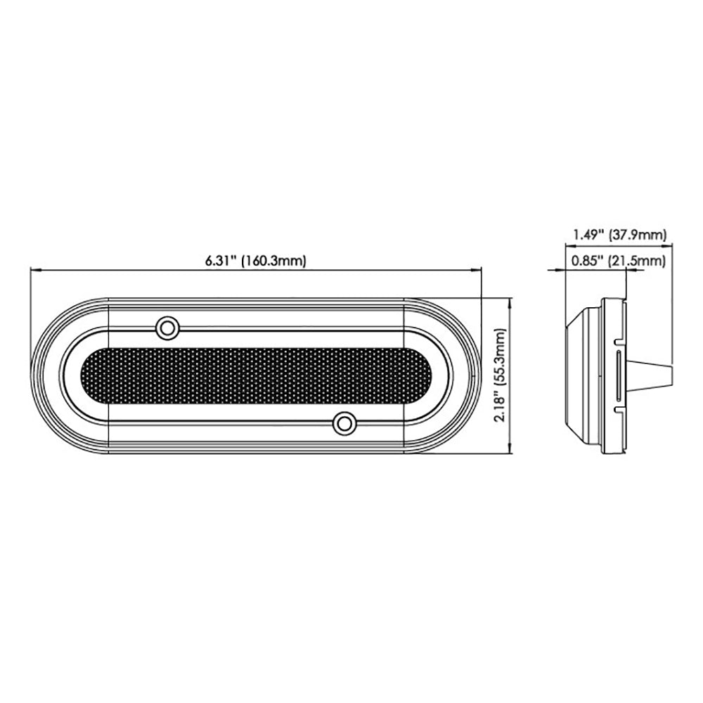 OceanLED M6 Gen2 Mast Light Surface Mount Warm White - Bright Boat Rigging Illumination