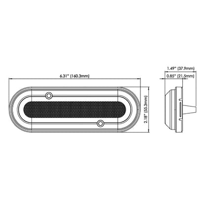 OceanLED M6 Gen2 Mast Light Surface Mount Warm White - Bright Boat Rigging Illumination